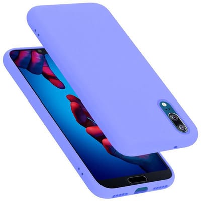 Cadorabo Hoesje geschikt voor Huawei P20 in LIQUID LICHT PAARS - Beschermhoes gemaakt van flexibel TPU silicone Case Cover