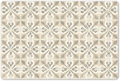 Placemats 45x30 cm - Placemat kunststof - 1 stuk - Tegel - Motief - Beige - Borden onderleggers - Decoratie voor op tafel - Keuken tafeldecoratie accessoires - Vinyl onderlegger - Tafelversiering