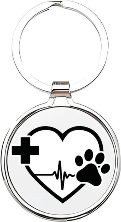 Akyol - De beste dierenarts Sleutelhanger - arts - Dierenartsen - Dieren - dierenverzorger - veearts - veterinair - vet - dier - beroep - sleutelhanger voor een dierenarts - dierendag - dierenliefhebbers - huisdierenverzorger - 4 x 7,5 CM