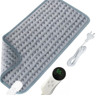 Verwarmingskussen 40x80cm met 9 temperatuurstanden en automatische uitschakeling | Verwarmingskussen voor rug, nek en buik | Snel verwarmend, machinewasbaar, huidvriendelijk