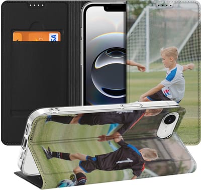 Gepersonaliseerd Stand Case Hoesje voor iPhone 16e/17e