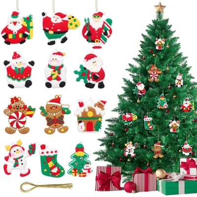 Allecto - Peperkoek Ornamenten - Leuke Sneeuwpop Decoraties - 12