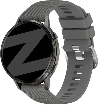 Bandz Siliconen 'Deluxe' bandje geschikt voor Garmin Vivoactive 4s / Vivomove 3s / Venu 4 - 41mm / Venu 3s / Venu 2s / Forerunner 265s / Forerunner 255s - Donkergrijs