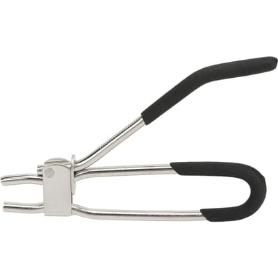 Pince de flexible de frein en acier, ouverture de 12 mm, bords arrondis, polyvalente pour tuyaux de liquide de vide de carburant white