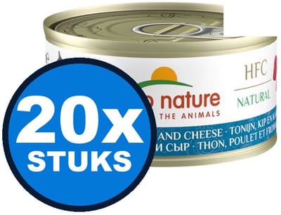 20x Almo Nature HFC - Tonijn, Kip & Kaas - Kattenvoer Natvoer - 70g