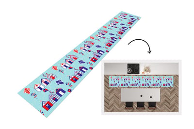 Keukenloper - Loper keuken - Strand - Vlieger - Patronen - 300x50 cm - Keukenloper vinyl