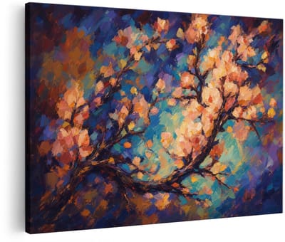 Artaza Canvas Schilderij Naakt Liggende Vrouw - Abstract Kleurig - Streetart - 120x80 cm - Groot - Wanddecoratie Woonkamer - Schilderijen - Muurdecoratie