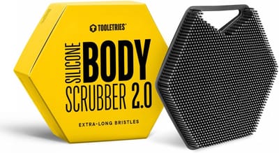Siliconen Body Scrubber - Huidborstel Lichaamsborstel - Douche Reiniging - Extra Lange Borstelharen - 12 x 8 x 8 cm