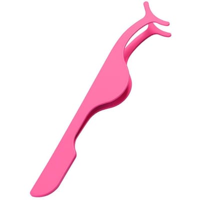 Pince à épiler pour faux-cils, applicateur de faux-cils, outils de maquillage, recourbe auxiliaire, cils de vison, outils professionnels rose