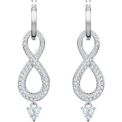Swarovski Infinity Eeuwige Liefde Oorbellen Damesoorbellen Verguld-Wit-Goud 5520578 Box (Random Color) white