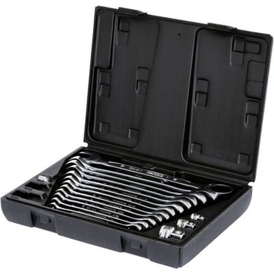KS Tools 503.4266 Ring-steeksleutelset 16-delig Sleutelbreedte (metrisch) 19 mm