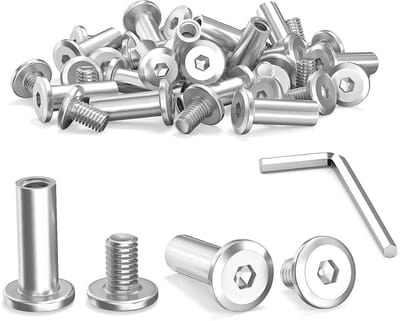10 stuks M5 x 16 mm verbindingsschroeven voor meubelverbindingen - roestvrij staal