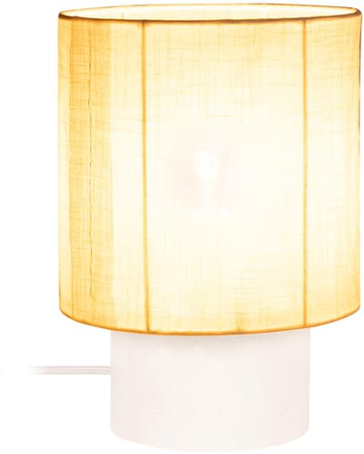 Lucide TISSAJA - Tafellamp - Ø 20 cm - 1xE14 - Wit | Essential