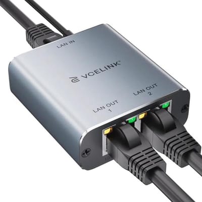 LAN Splitter 1 naar 2 - Ideale Oplossing voor Thuis en Kantoor