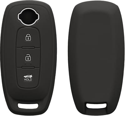 kwmobile autosleutel hoesje geschikt voor Nissan 3-Knoppen Ariya B6 B9 X-trail T33 Qashqai hoes - TPU autosleutel behuizing - Beschermende auto sleutel case - Sleuteletui in mat zwart