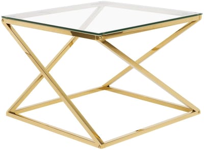 BEVERLY - Salontafel - Goud - Glas