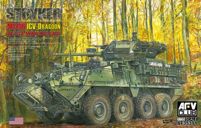 AFV Club Modelbouwpakket Militaire voertuigen - AF35391 M1296 Stryker ICV-Dragoon met ESA MWO Upgrade - Amerikaans Pantservoertuig Plastic - 1:35 - Modelbouw