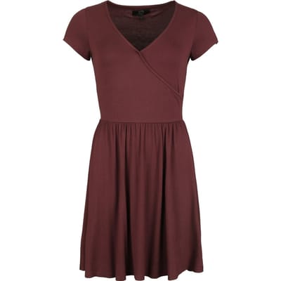R.E.D. by EMP Mini-jurk - Dress im Caftan Stil - S - voor Vrouwen - donkerrood