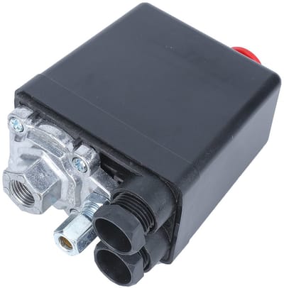 Dailygoods - Auto drukschakelaar luchtcompressor - Energiebesparend - G1/4 inch - 0,5 - 1,2 MPa - Accessoires voor compressor - Geschikt voor luchtcom...