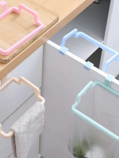 Waledano® Afvalzakkenhouder - Keukenkast Houder - Handdoek Hanger - Keukenopslag- Camping-Vuilniszakkenhouder voor keuken - Vaatdoek Houder Rek - Keuken rekje - aanrecht -hangend - Kastdeur afvalzak houder