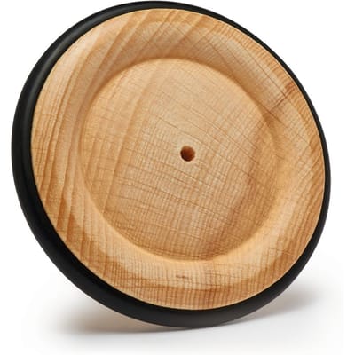Houten wiel met rubberen banden, Ø ca. 85 mm