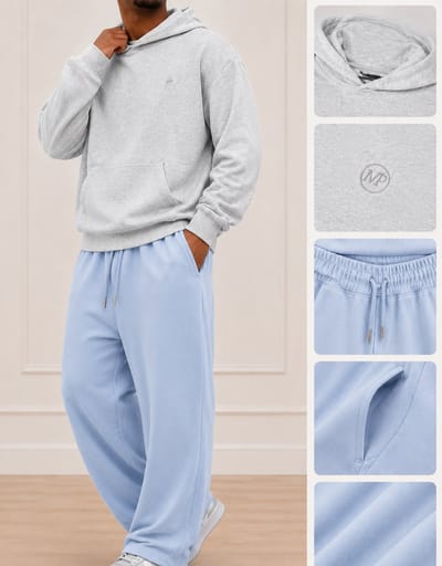 OVERSIZED TRACKSUIT CLOUD BLUE M