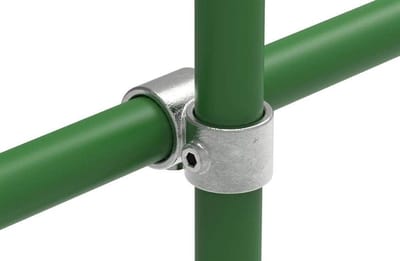 T-kruisverbinder Gietijzer - Buisconnector 90 graden - Stalen constructies maken - Thermisch verzinkt gietijzer - Ø 269 mm - Roestvrij staal