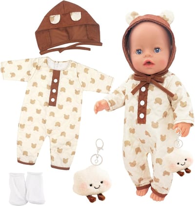 Poppenkleding 40-45 cm - knusse kleding voor je pop
