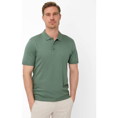 Brax Heren Poloshirt  Style PARVIS thyme Groen Khaki, groen - khaki, maat XXXL