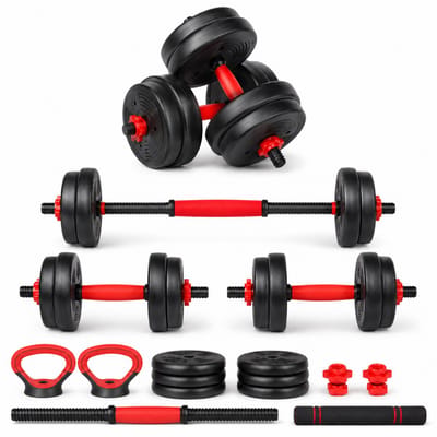 Fitby Dumbells 20 KG - Dumbbells - Gewichten Set - Verstelbare Dumbells - Halterset - Dumbell Set - Kettlebell