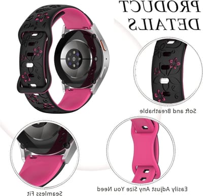 Vervangende Sportband voor Garmin Vivoactive 6/5/3 - 20 mm Silicone Horlogeband voor Vivomove 3, D2 Air X10 en Bounce 2 met Comfortabele Pasvorm en Stijlvol Ontwerp