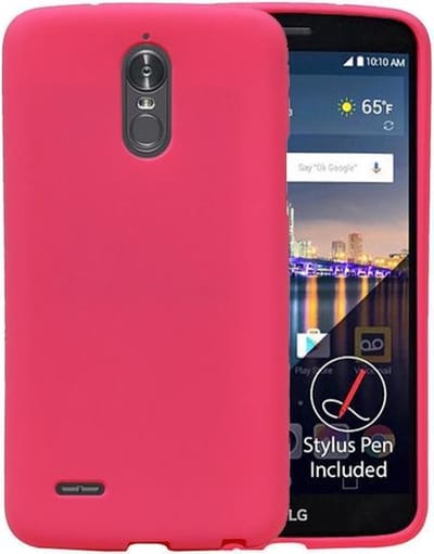 BestCases.nl Roze Zand TPU back case cover hoesje voor LG Stylus 3 / K10 Pro