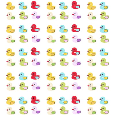 50 Pièces Boutons en Bois DIY Boutons Mignons Motif Canard Dessin Animé pour Bricolage Artisanat Scrapbooking
