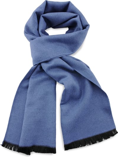 JB Collection - Sjaals - unisex sjaal uni viscose denimblauw langwerpig - denimblauw