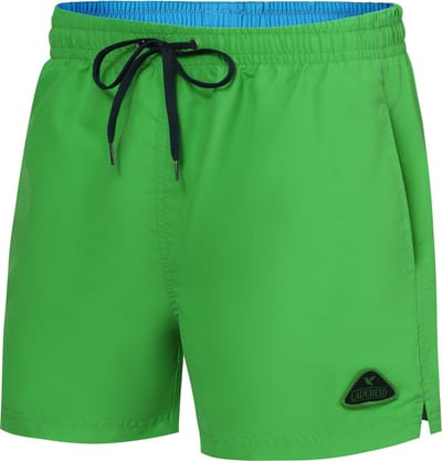 Ladeheid LA-ZA-SWS-Short Heren Zwembroek - Zwemshorts - met zijzakken en achterzak - sneldrogend - met binnenslip van mesh - Koordsluiting - Polyester - Limoen/Azuurblauw - XL