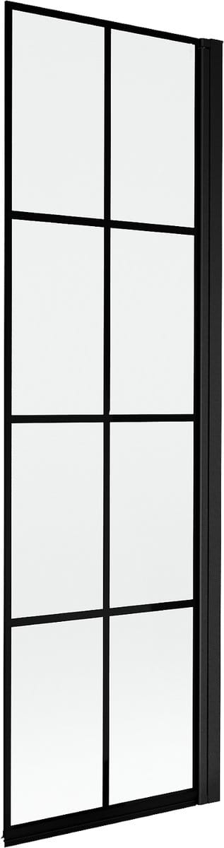Mexen Mist douchescherm 1-delig rechts 60 x 150 , zwart raster, zwart - 8A9-060-001-70-77-P