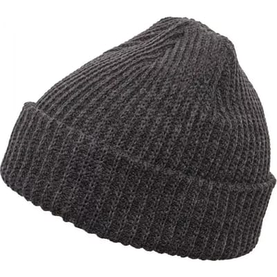 Flexfit - Rib Beanie charcoal one size Beanie Muts - Grijs