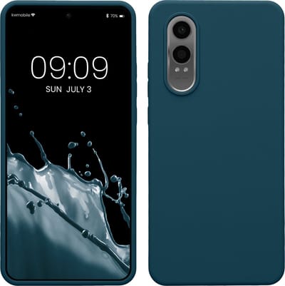 kwmobile telefoonhoesje geschikt voor OnePlus Nord CE 4 Lite 5G - Hoesje met siliconen coating - Smartphone case in mat petrol