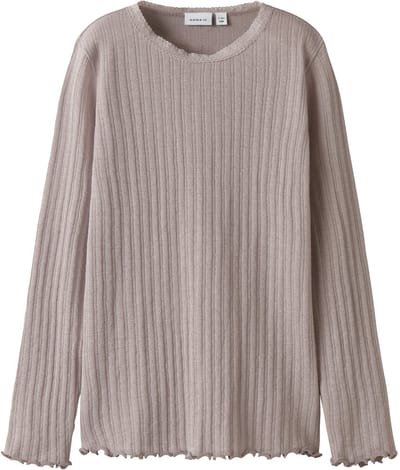 NAME IT - NKFWOSSA WO/SI RIB LS TOP - Meisjes - Blouses