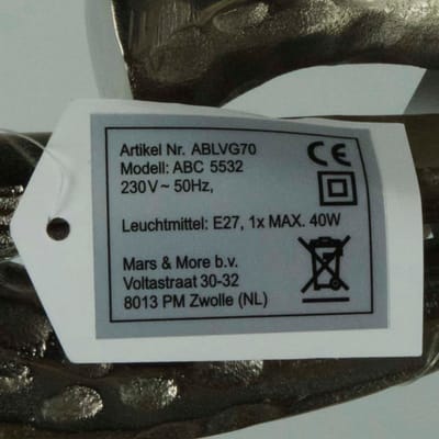 lampvoet gewei 70cm