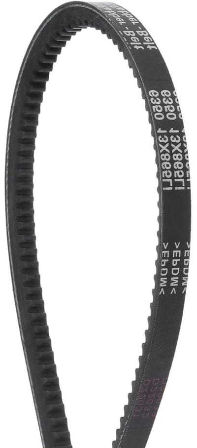 Getande V-riem - Aandrijfriem - Krachtoverbrenging - EPDM Materiaal - 865 mm - Zwart