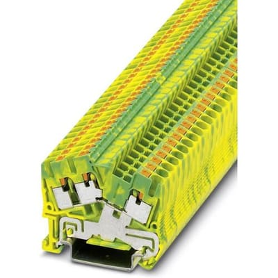 Phoenix Contact 3211935 Aardklem 3-etages 5.2 mm Snelaansluiting Groen, Geel 50 stuk(s)