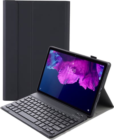 Hoes - Geschikt voor Lenovo Tab P11 - Toetsenbord Case - Keyboard Book Cover - Hoesje - Zwart