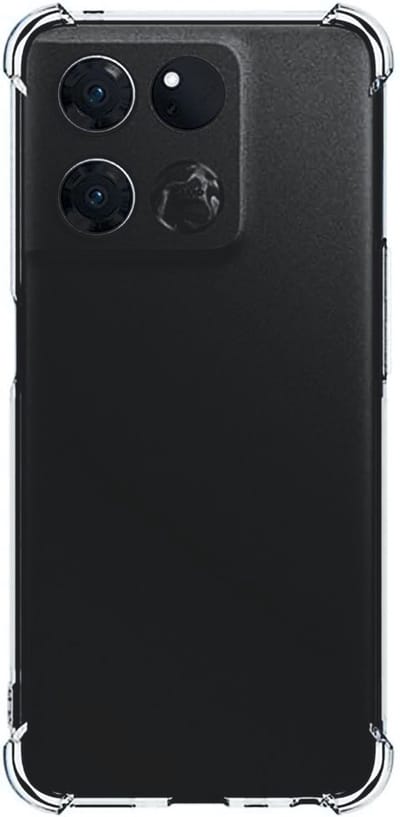 Hoesje geschikt voor OnePlus Ace - Clear Anti Shock Hybrid Armor Case Siliconen Back Cover Hoes Transparant