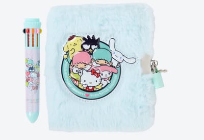 Hello Kitty Dagboek Met Slot 10 klen pen - Kinderdagboek Met Slotje - Pluizig Dagboek - Geheimenboek - Dagboek Eenhoorn Meisjes