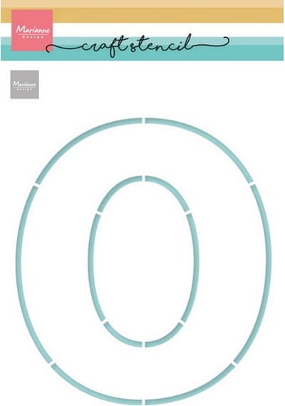 Craft Stencil, Letter O (Oma en Opa dag)