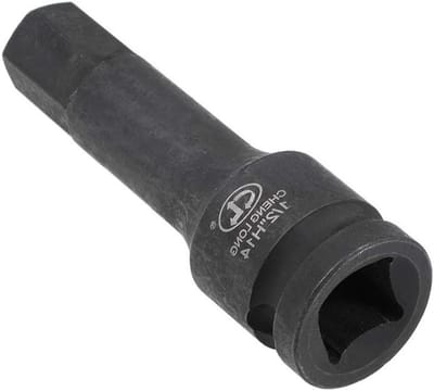 Inbussleutel Dop - Zeskantbit Dop - Mechanische Reparaties - Slagvast CR-MO Staal - 1/2 inch 14 mm 78 mm - Zwart