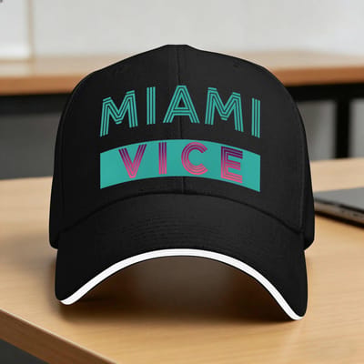 Casquette de Baseball Décontractée Logo Miami Vice Kpop Rock Casquette Trucker Été Dropshipping Homme Adulte Casquettes de Baseball Vintage One Size