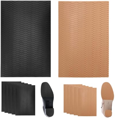 Dailygoods- Schoenzoolbeschermerset 12 Stuks - Antislip Schoenpads - Siliconen Schoengrepen - Zoolreparatie-accessoires - Duurzaam - 13,5 x 10 x 0,2 cm
