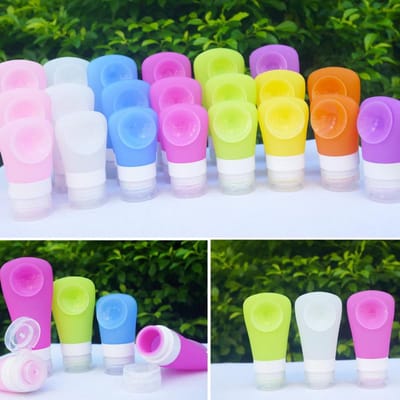 Silicagel verpakkingsfles vloeistof ambacht grote zuignap cosmetica pak 38ml 1pcs groen